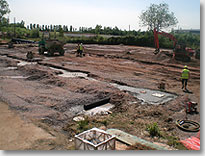 Groundworks, foundations & drainage works continue on site
