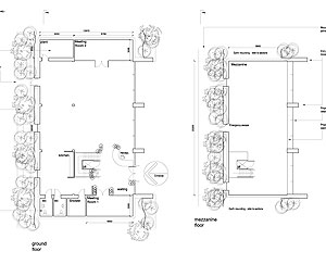 Ground & Mezzanine floorplans